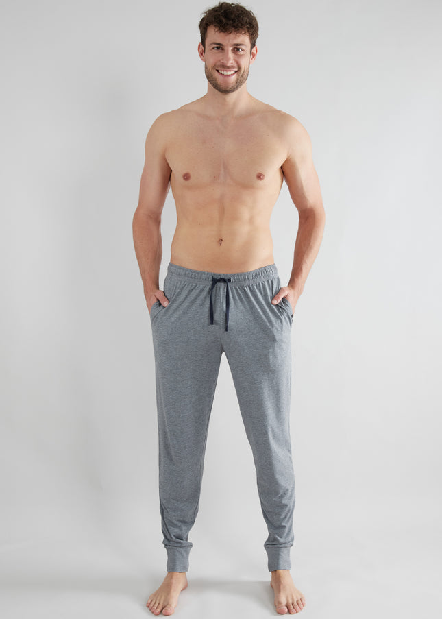 GÖTZBURG Herren Lange-Hose grau uni