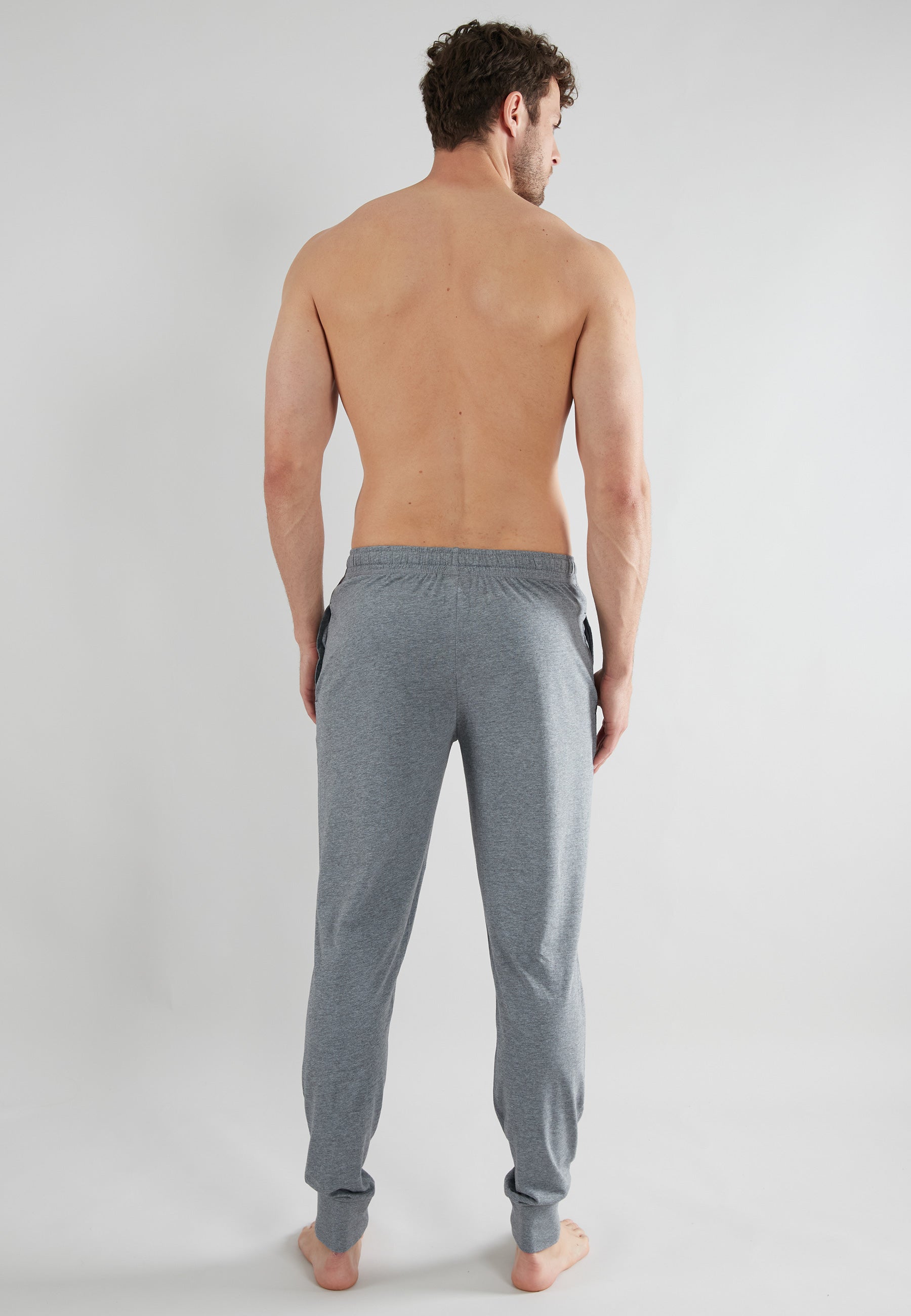 GÖTZBURG Herren Lange-Hose grau uni