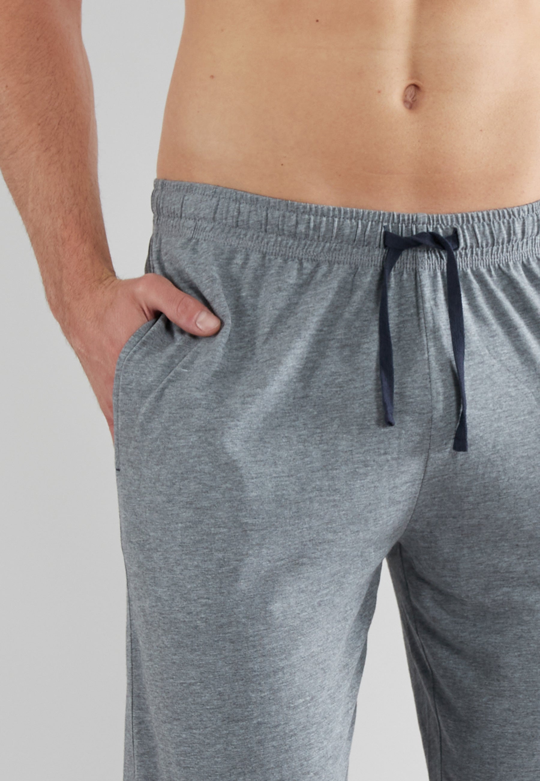 GÖTZBURG Herren Lange-Hose grau uni