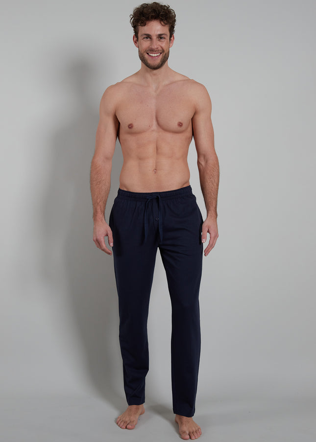 GÖTZBURG Herren Lange-Hose blau uni