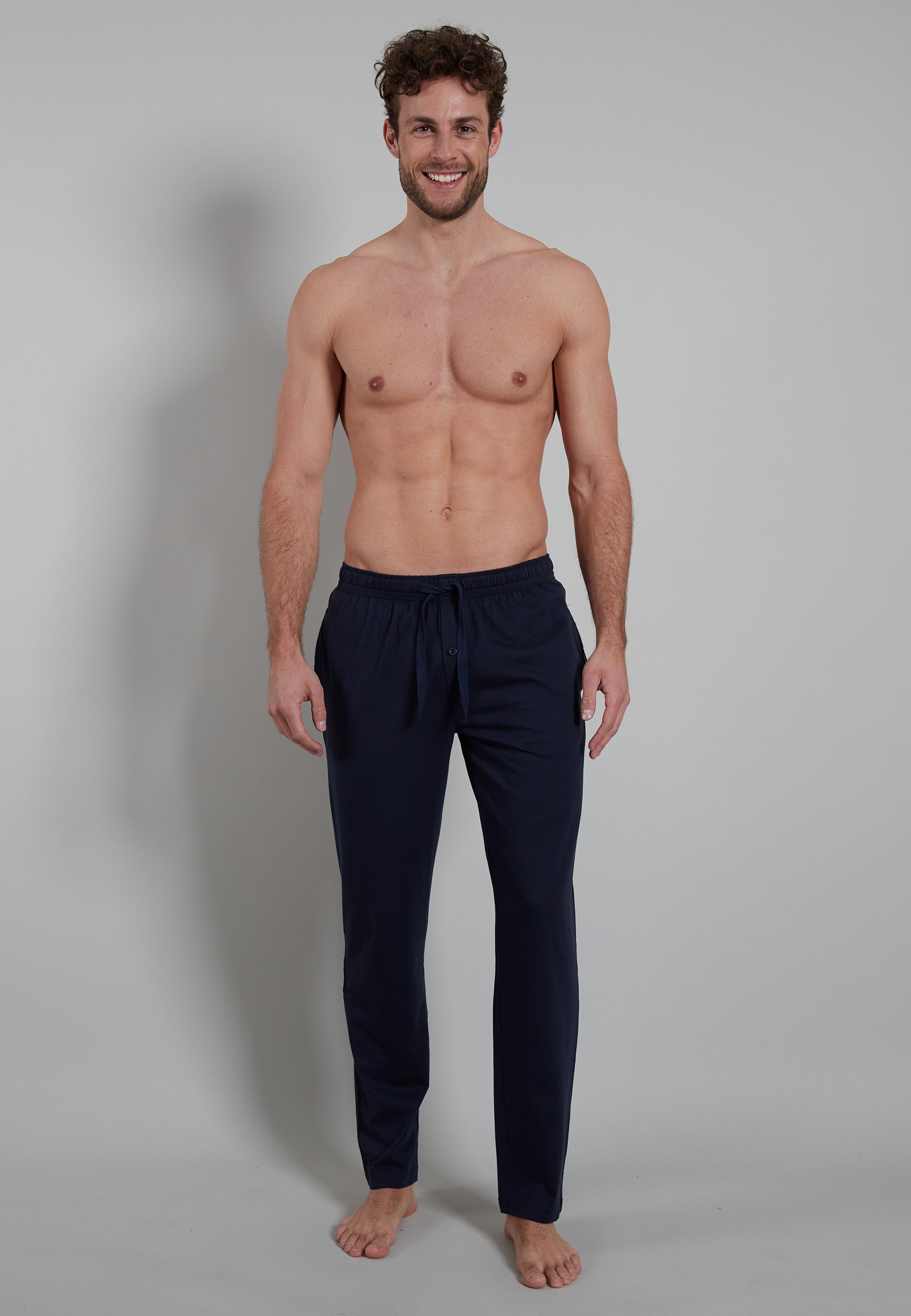 GÖTZBURG Herren Lange-Hose blau uni