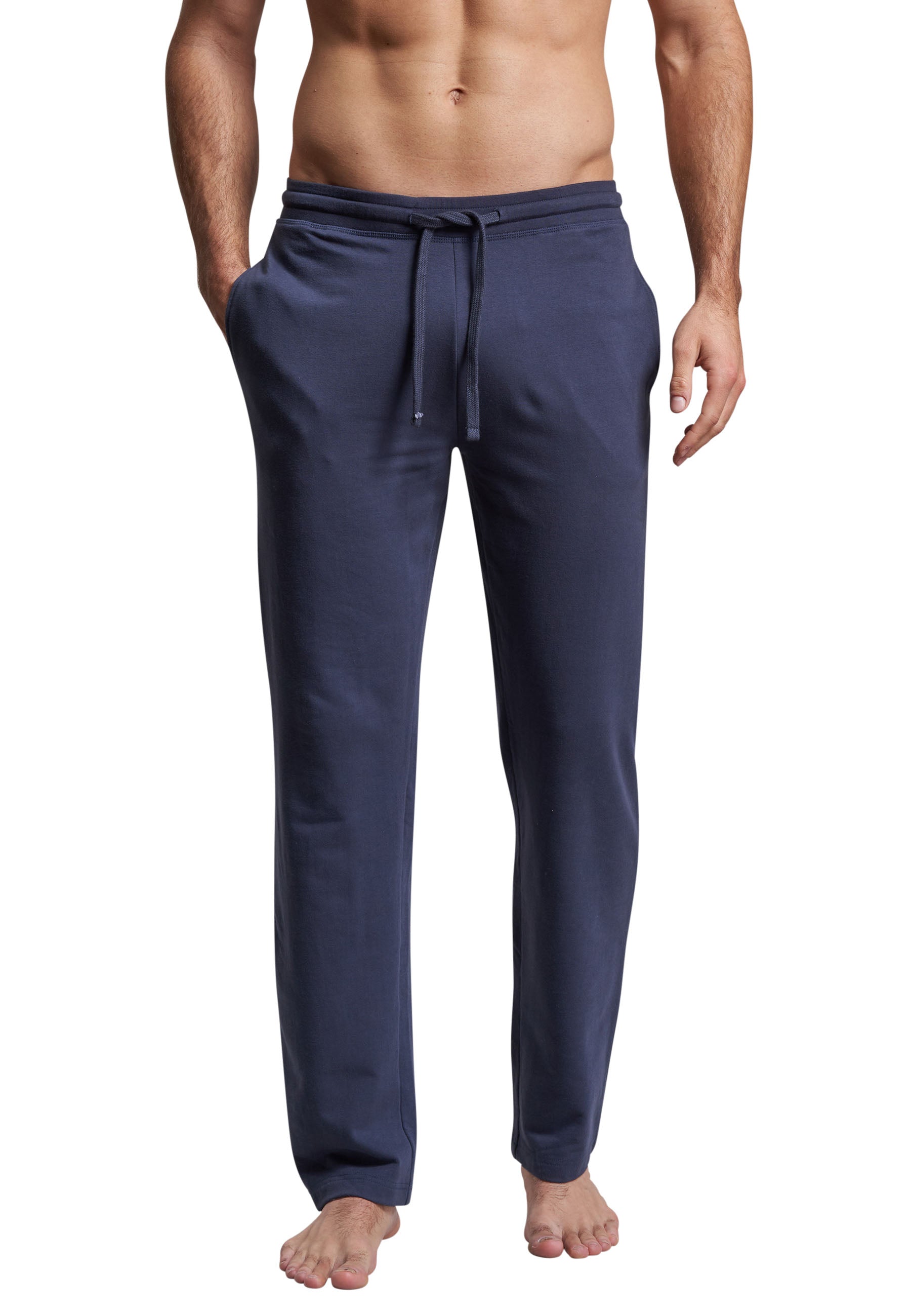 GÖTZBURG Herren Lange-Hose blau uni