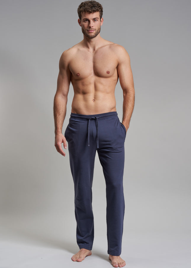 GÖTZBURG Herren Lange-Hose blau uni