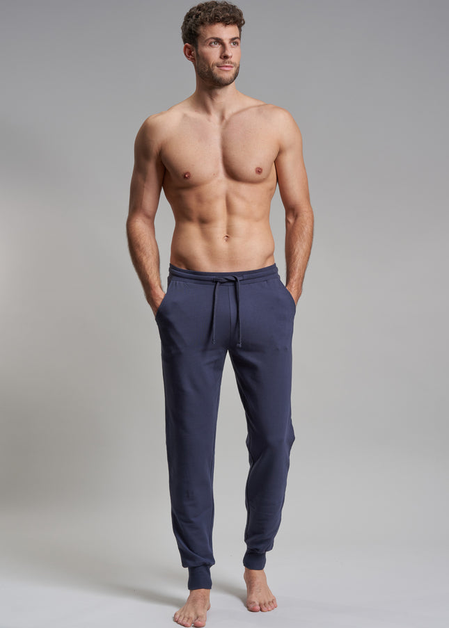GÖTZBURG Herren Lange-Hose blau uni