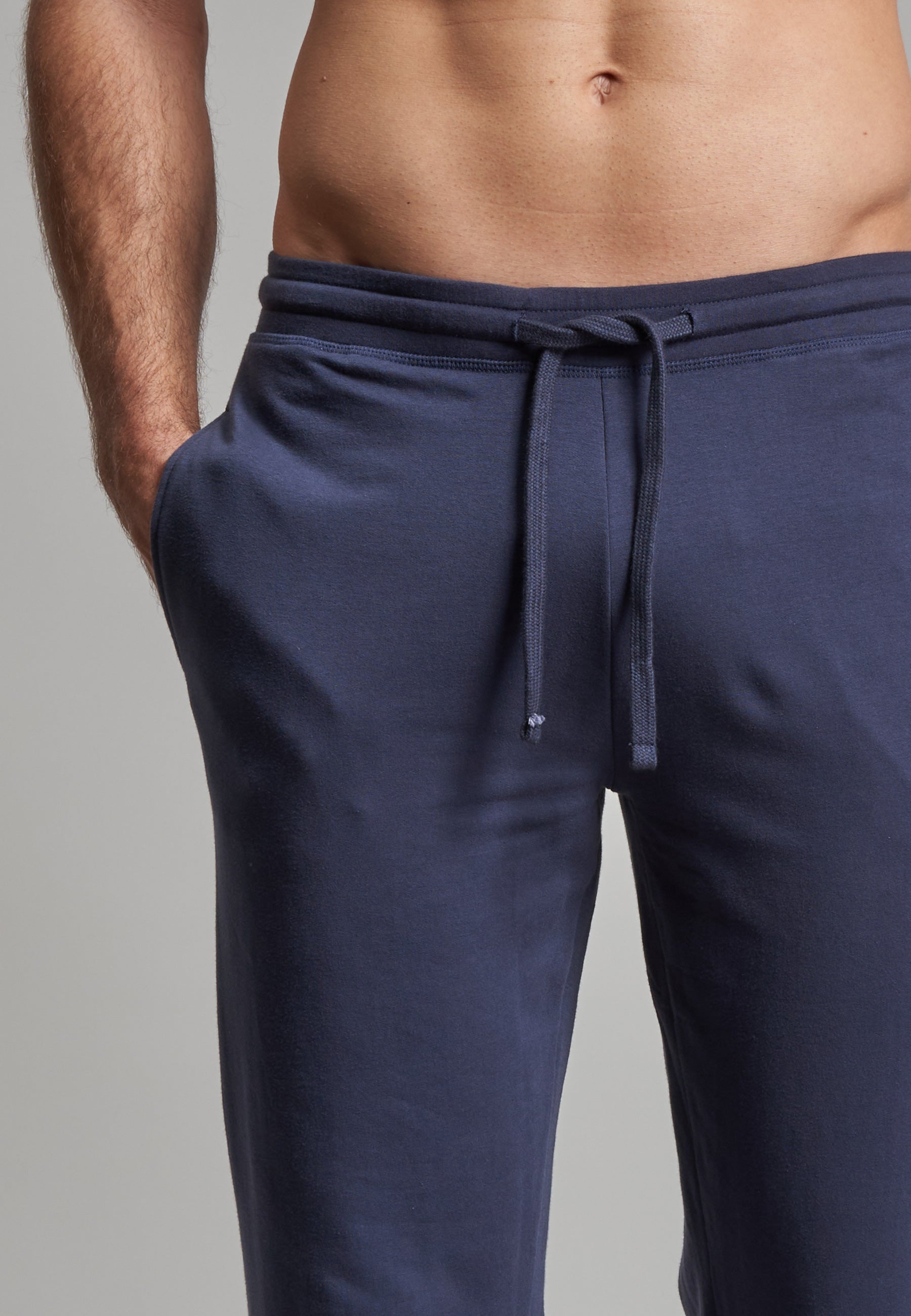 GÖTZBURG Herren Lange-Hose blau uni