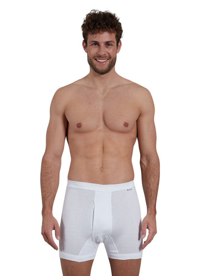 GÖTZBURG Herren Kurze-Hose weiß uni