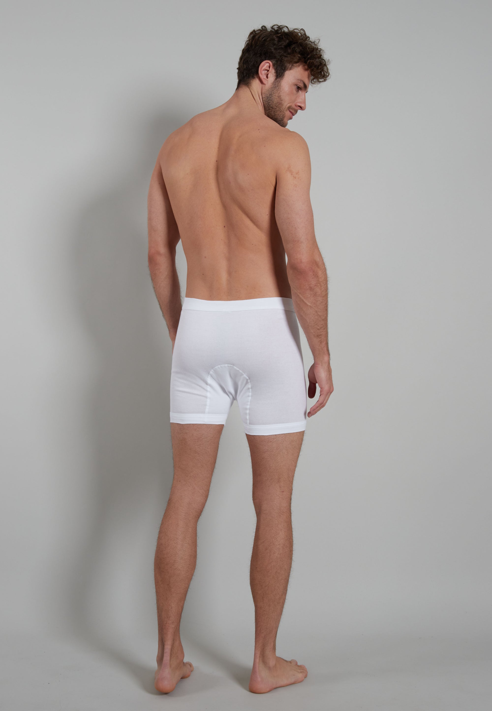 GÖTZBURG Herren Kurze-Hose weiß uni