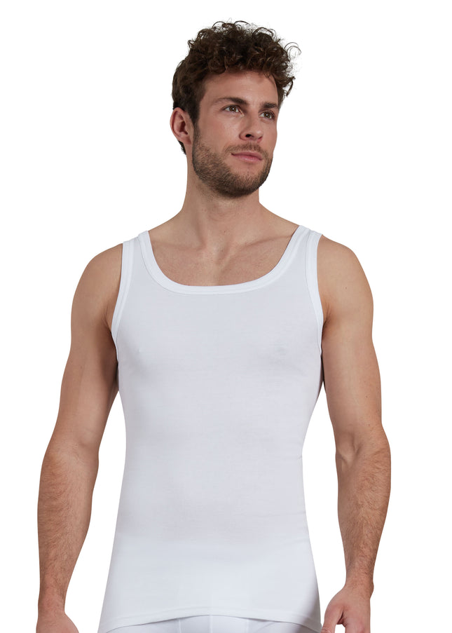 GÖTZBURG Herren Tank-Top weiß uni