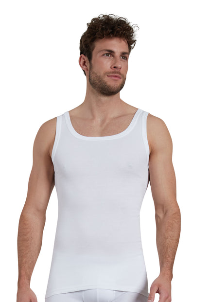 GÖTZBURG Herren Tank-Top weiß uni