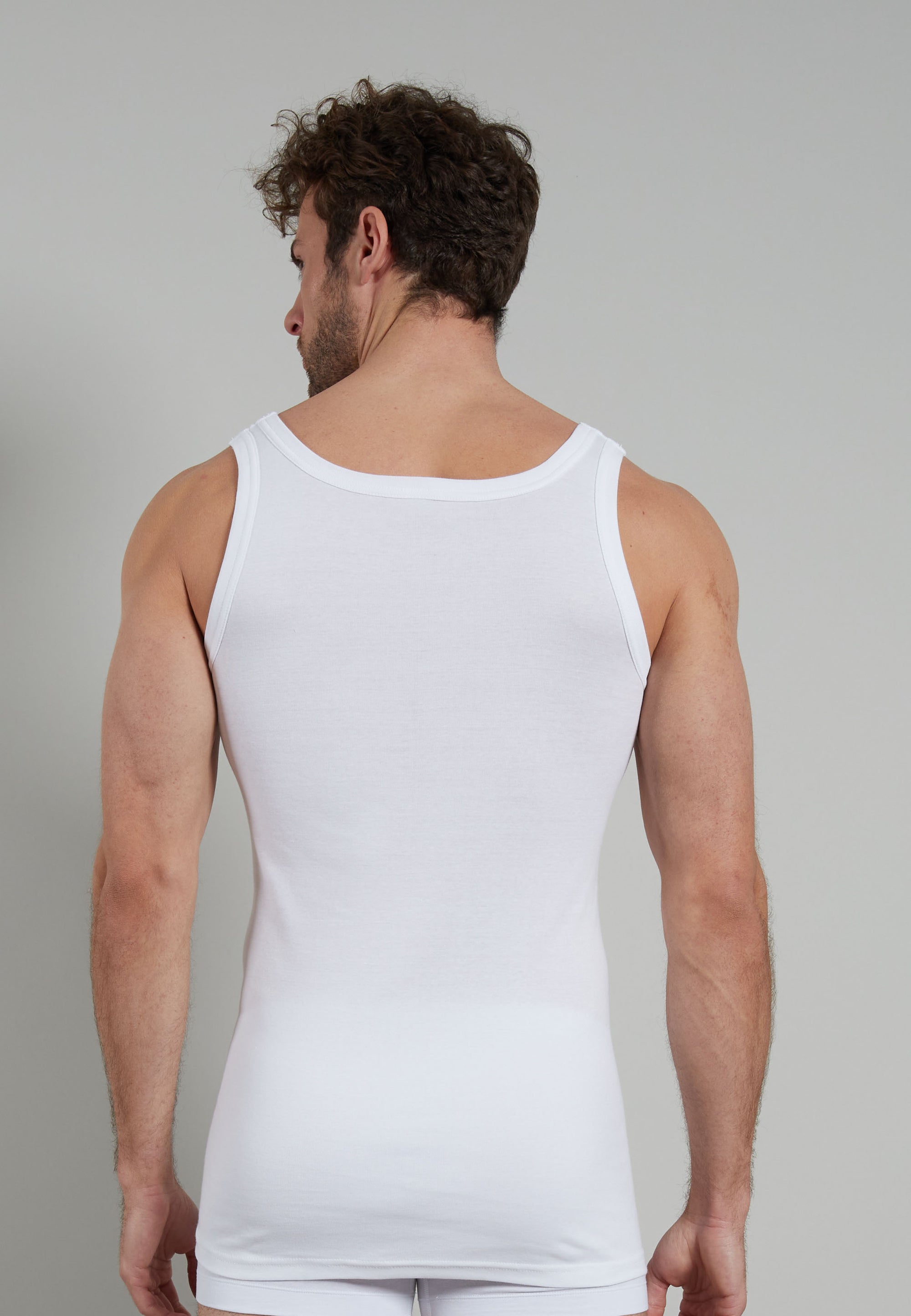 GÖTZBURG Herren Tank-Top weiß uni