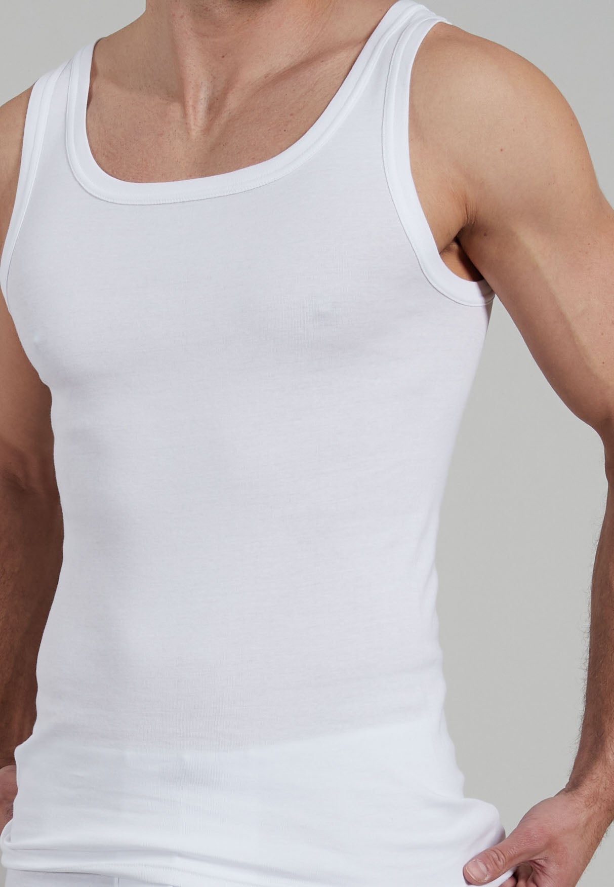 GÖTZBURG Herren Tank-Top weiß uni