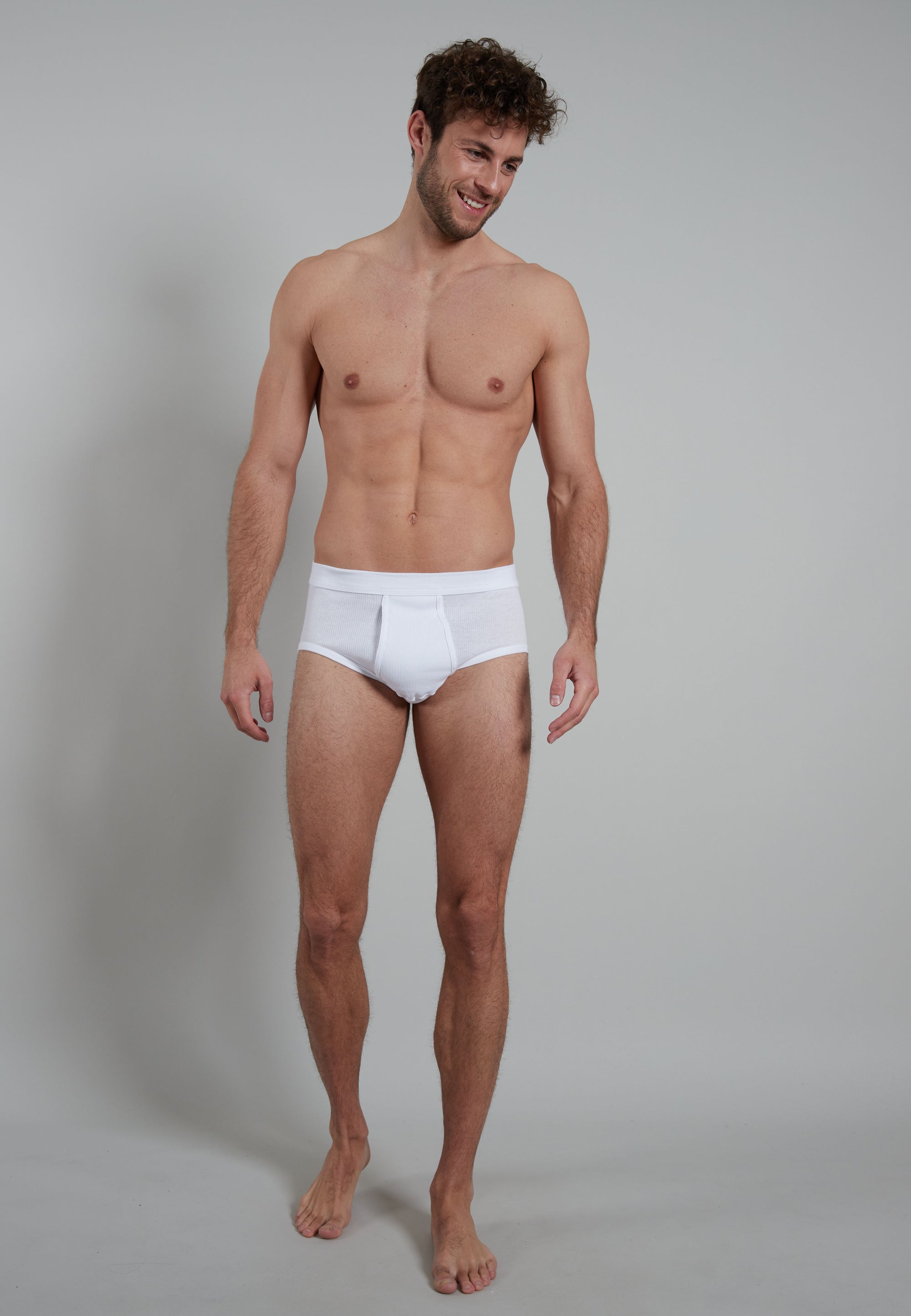 GÖTZBURG Herren Slip weiß uni 2er Pack