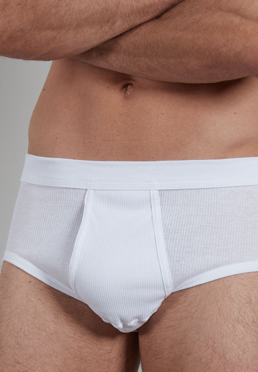 GÖTZBURG Herren Slip weiß uni 2er Pack