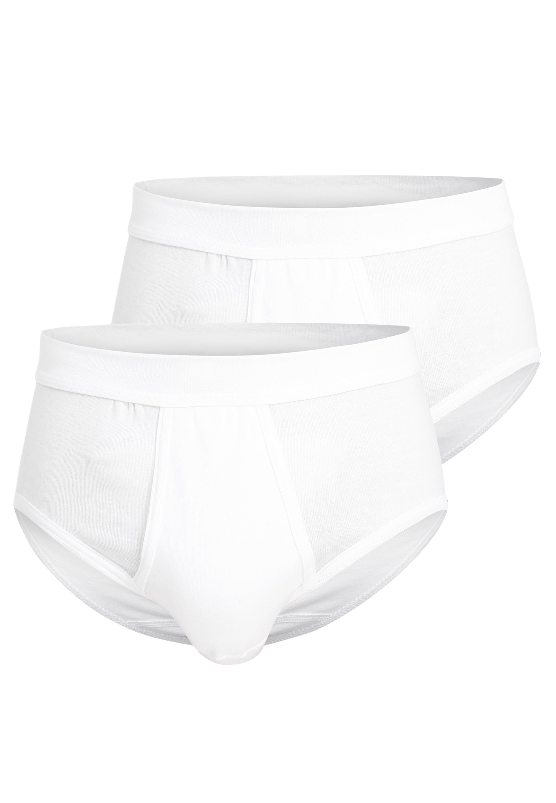 GÖTZBURG Herren Slip weiß uni 2er Pack