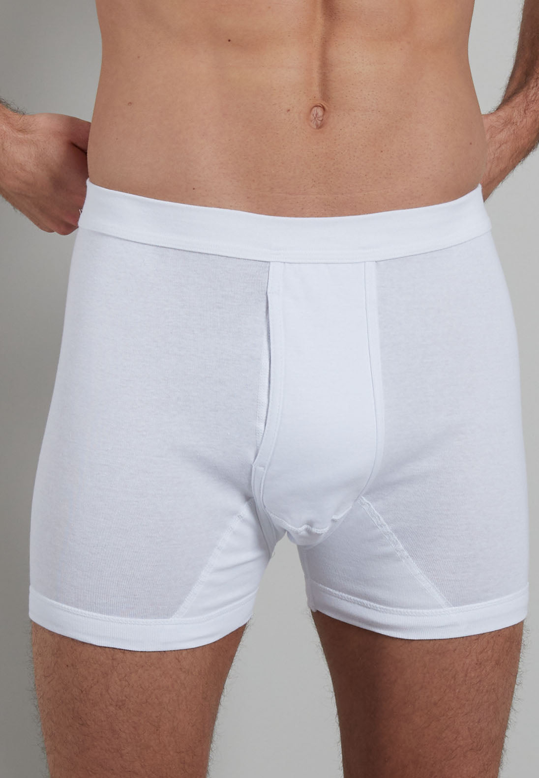GÖTZBURG Herren Pants weiß uni