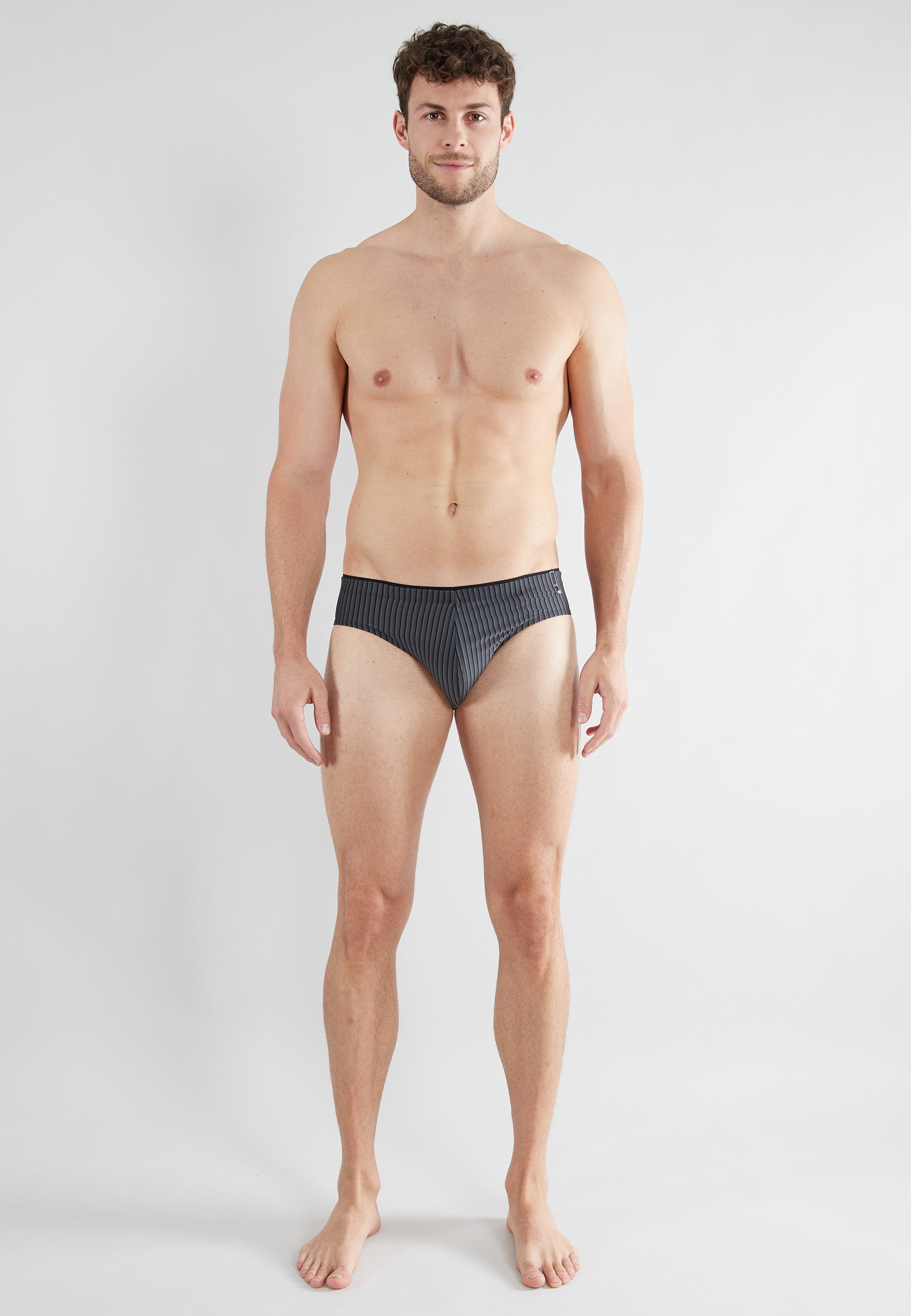 GÖTZBURG Herren Slip schwarz längsgestreift