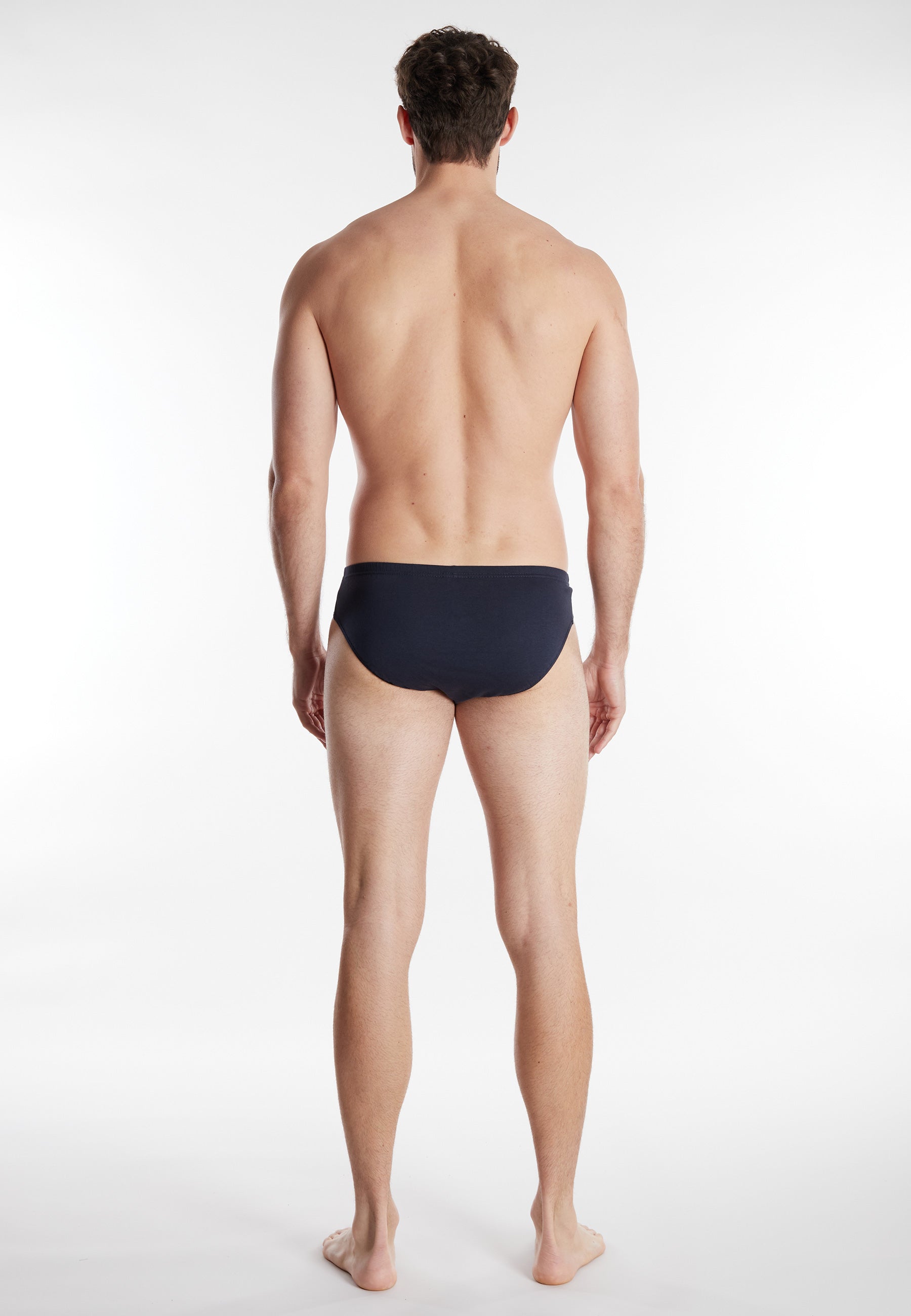 GÖTZBURG Herren Sport-Slip blau uni 5er Pack