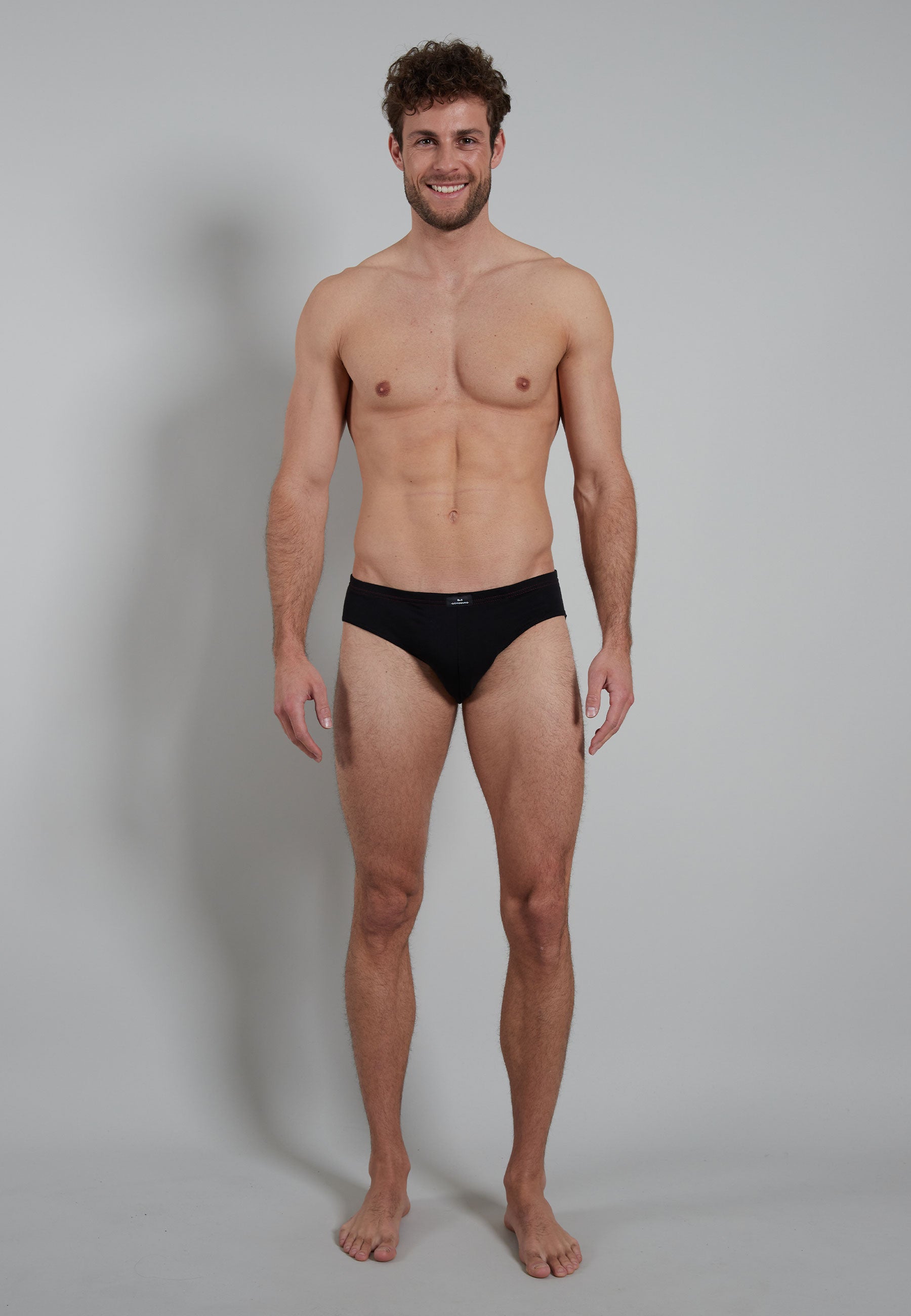 GÖTZBURG Herren Sport-Slip schwarz uni 5er Pack