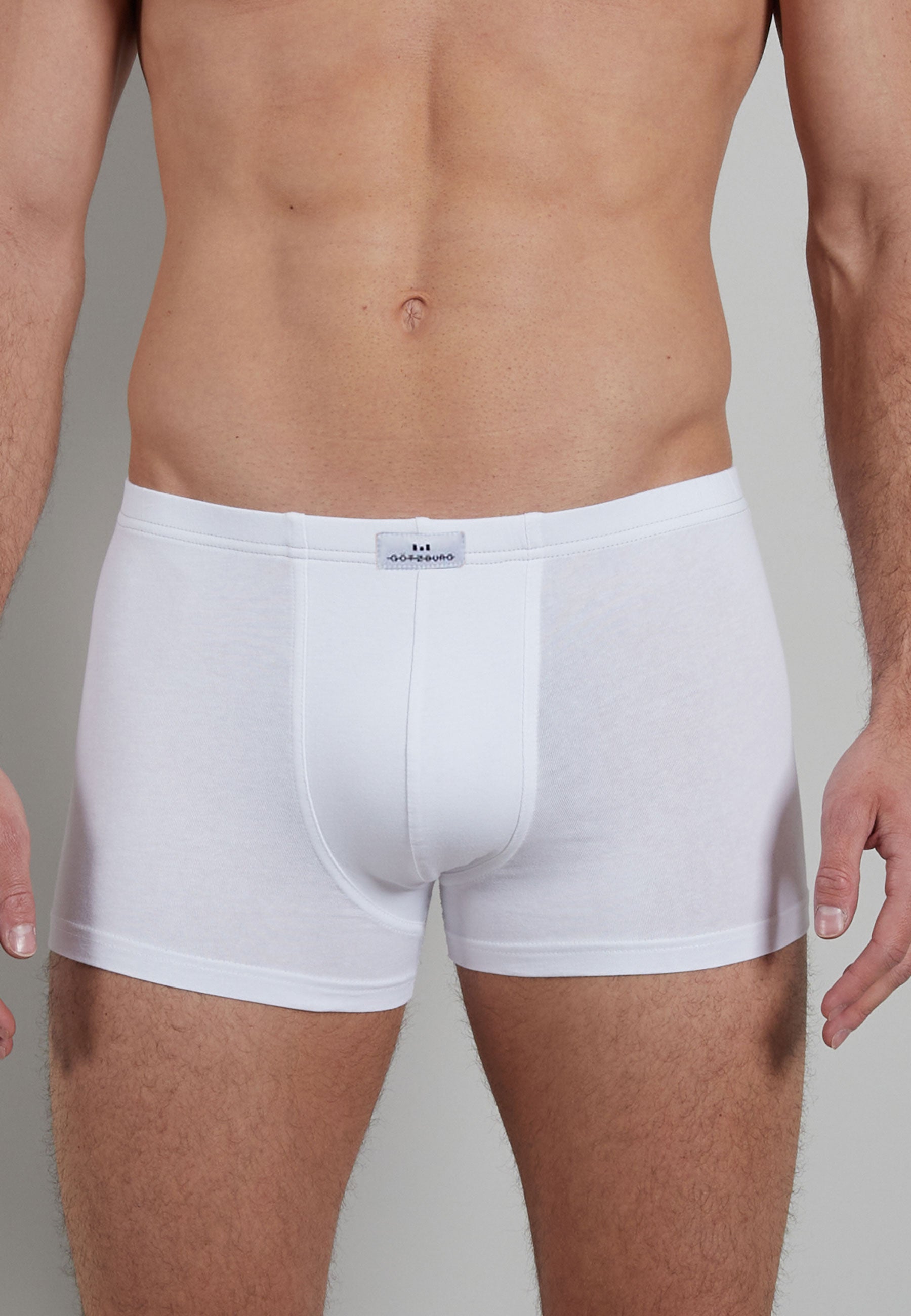 GÖTZBURG Herren Pants weiß uni 3er Pack