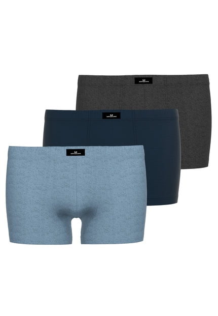 GÖTZBURG Herren Pants blau uni 3er Pack