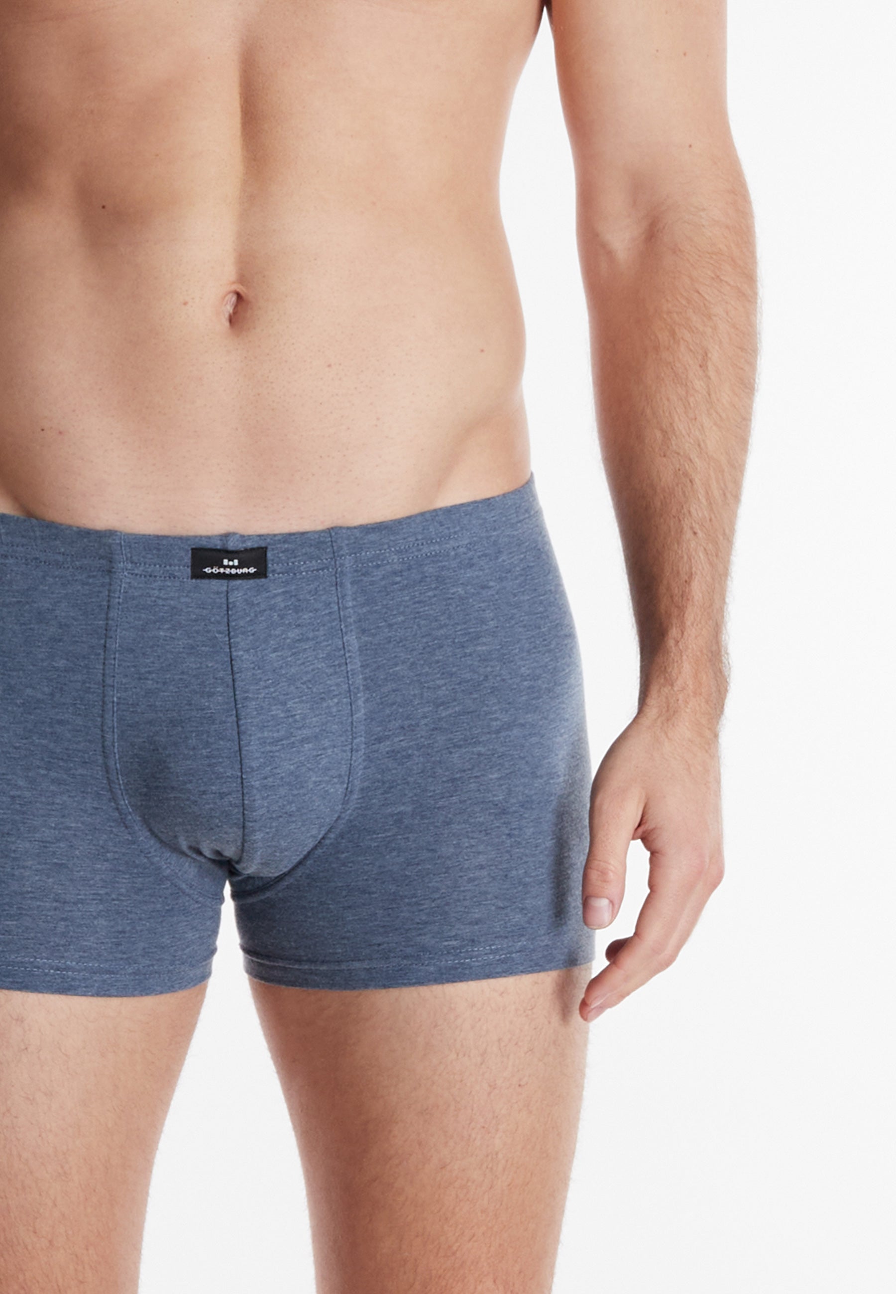 GÖTZBURG Herren Pants blau uni 3er Pack