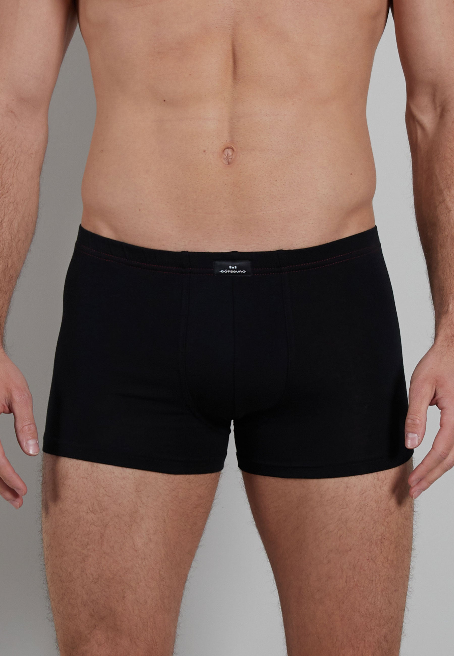 GÖTZBURG Herren Pants schwarz uni 3er Pack