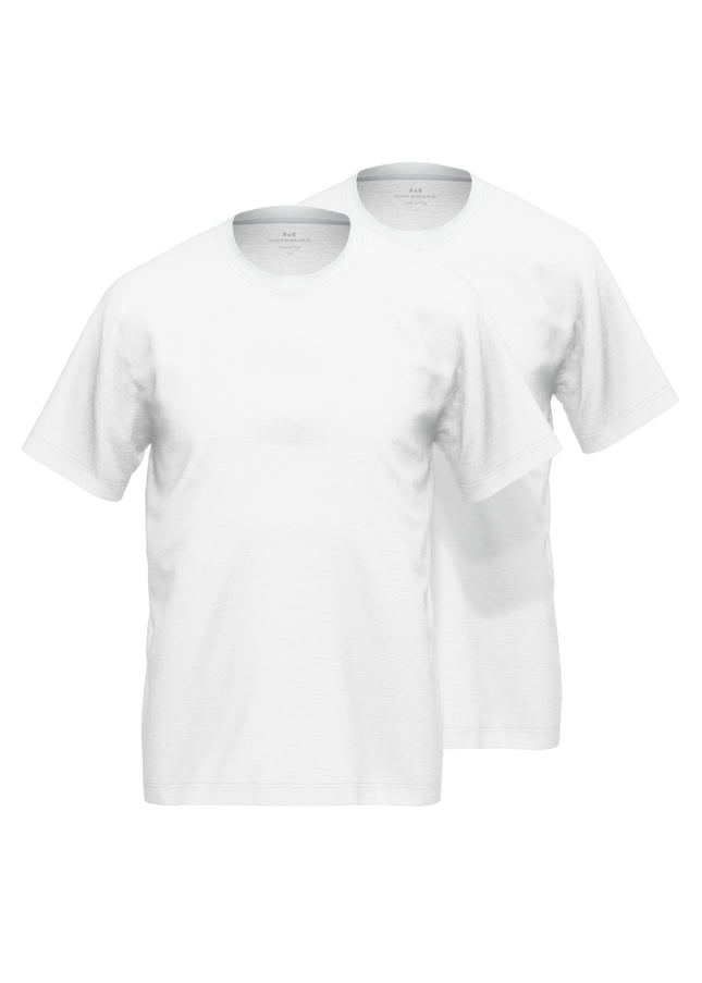 GÖTZBURG Herren T-Shirt weiß uni 2er Pack