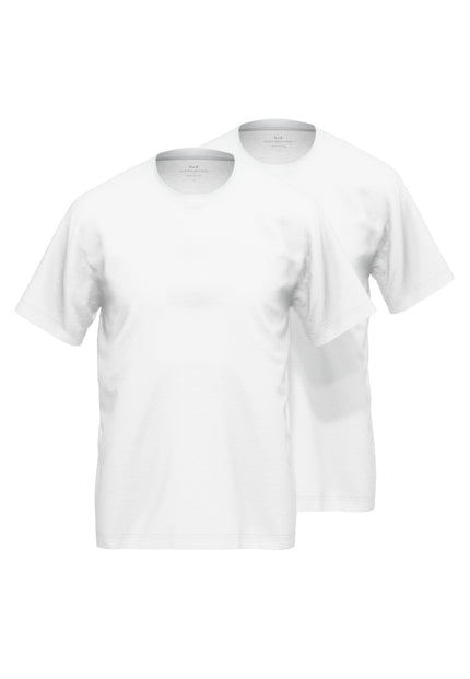GÖTZBURG Herren T-Shirt weiß uni 2er Pack
