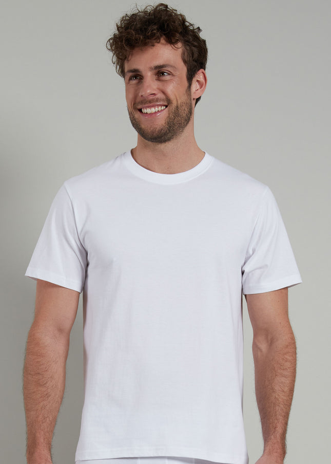 GÖTZBURG Herren T-Shirt weiß uni 2er Pack