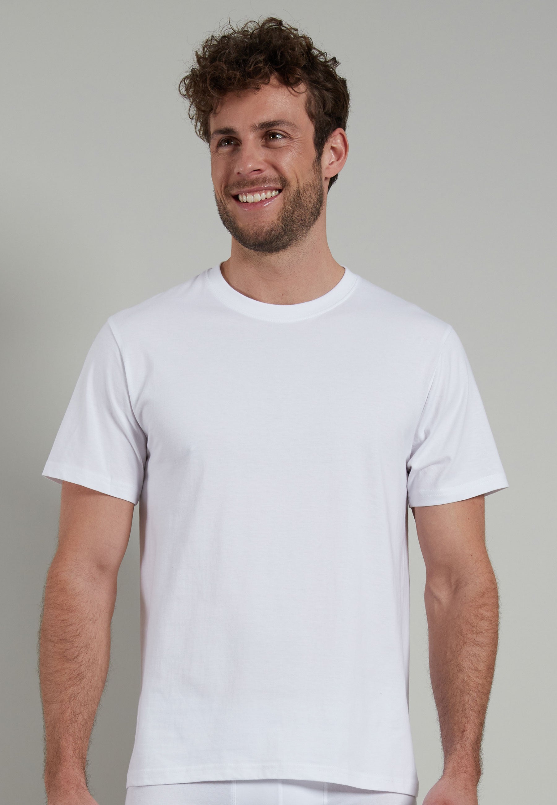 GÖTZBURG Herren T-Shirt weiß uni 2er Pack