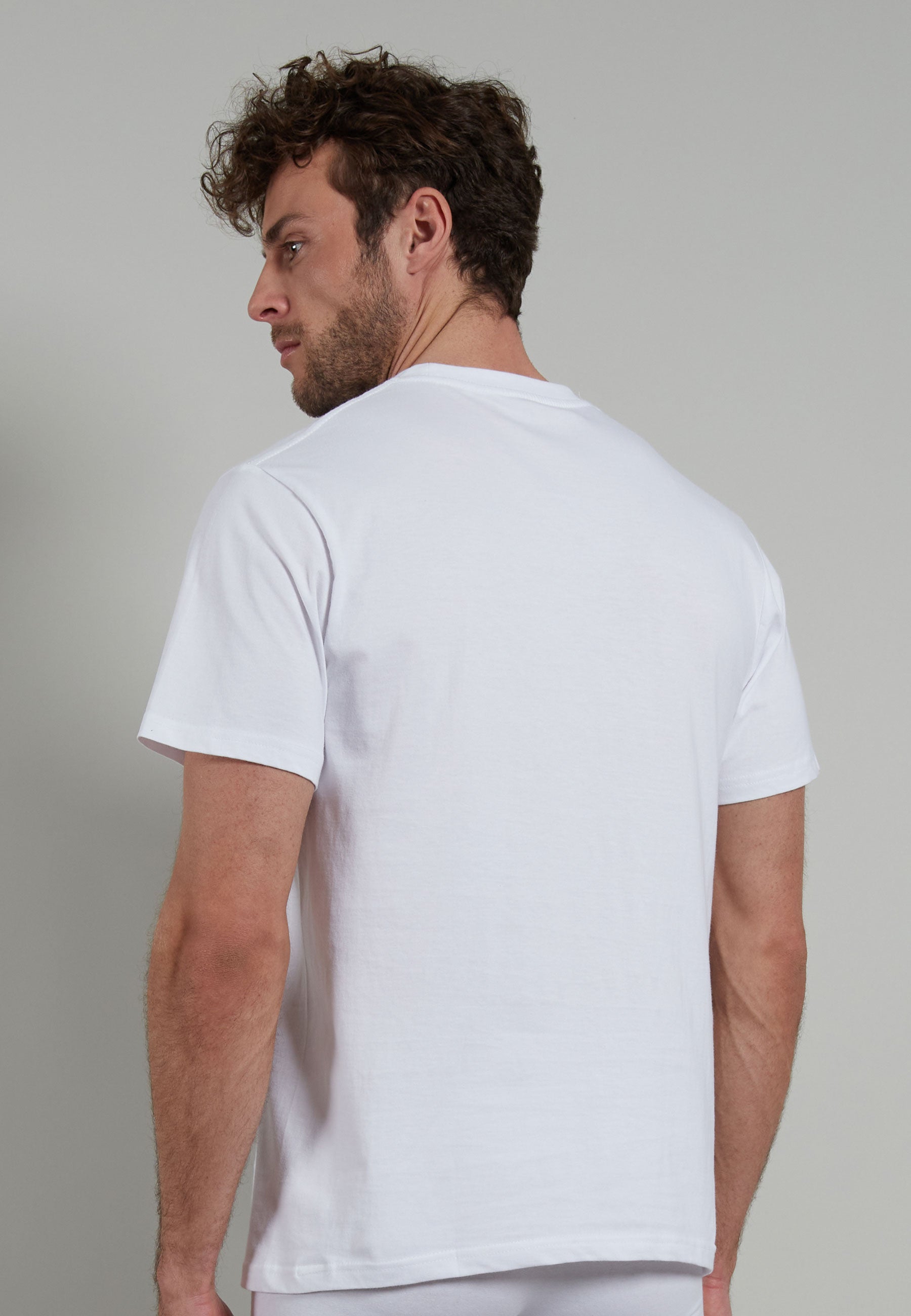 GÖTZBURG Herren T-Shirt weiß uni 2er Pack