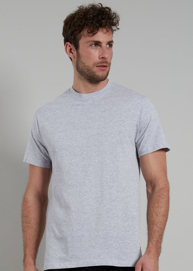 GÖTZBURG Herren T-Shirt grau uni 2er Pack