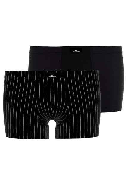 GÖTZBURG Herren Pants schwarz längsgestreift 2er Pack