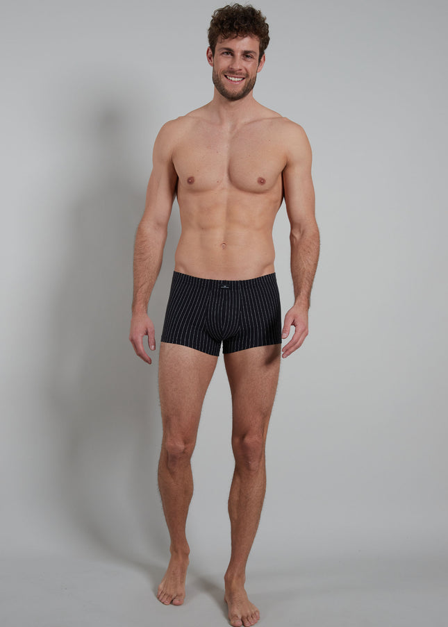GÖTZBURG Herren Pants schwarz längsgestreift 2er Pack