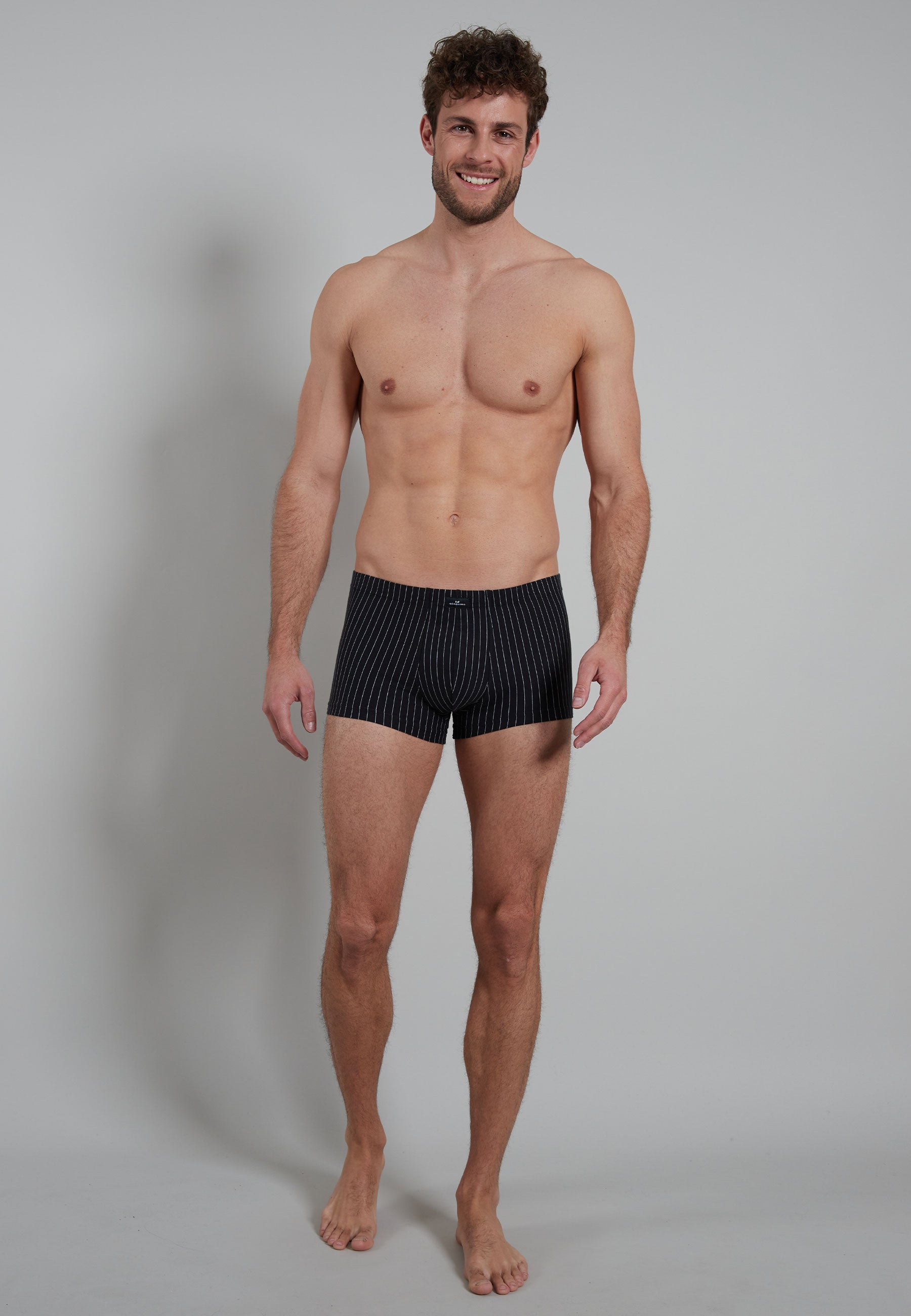 GÖTZBURG Herren Pants schwarz längsgestreift 2er Pack