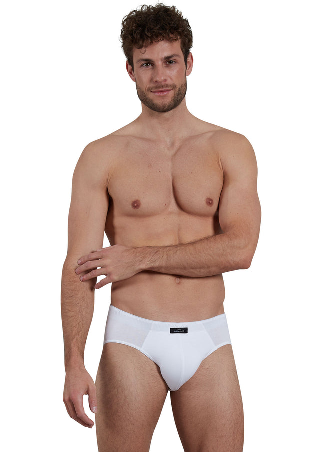 GÖTZBURG Herren Slip weiß uni
