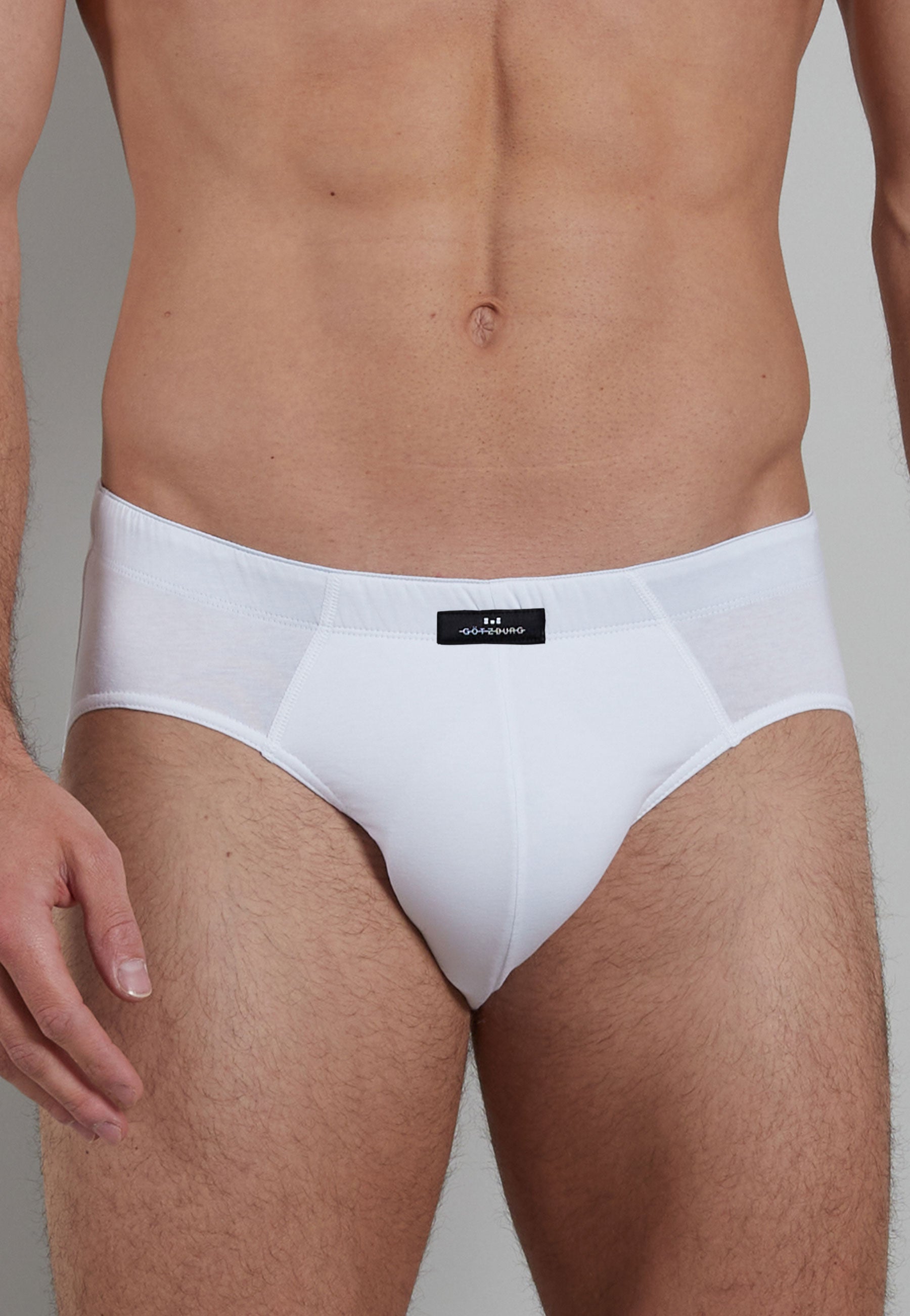 GÖTZBURG Herren Slip weiß uni