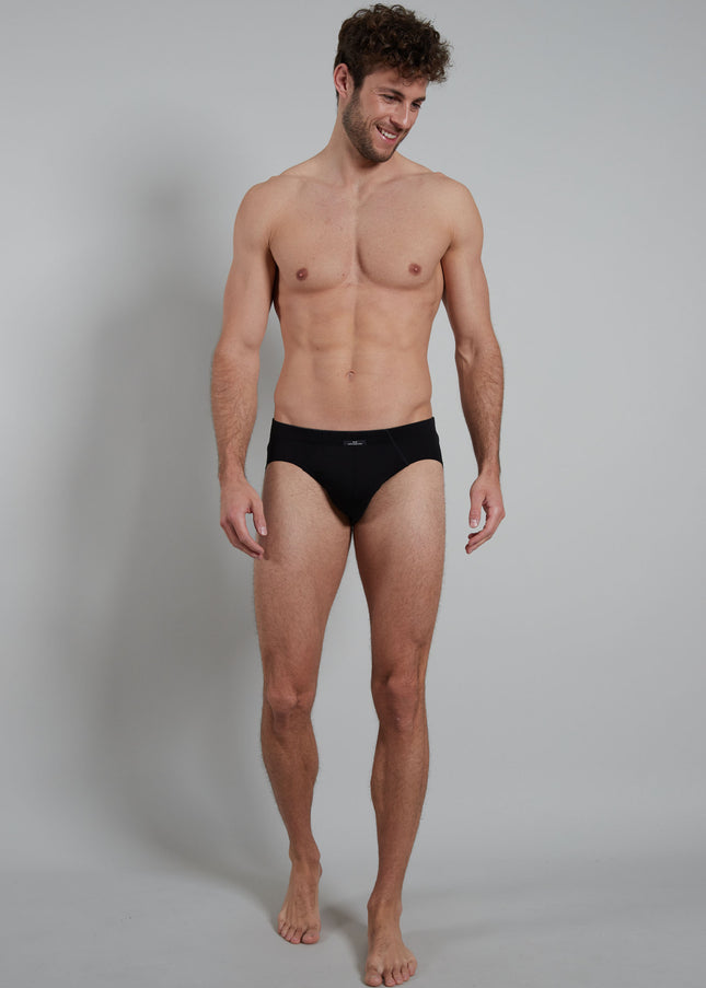 GÖTZBURG Herren Slip schwarz uni
