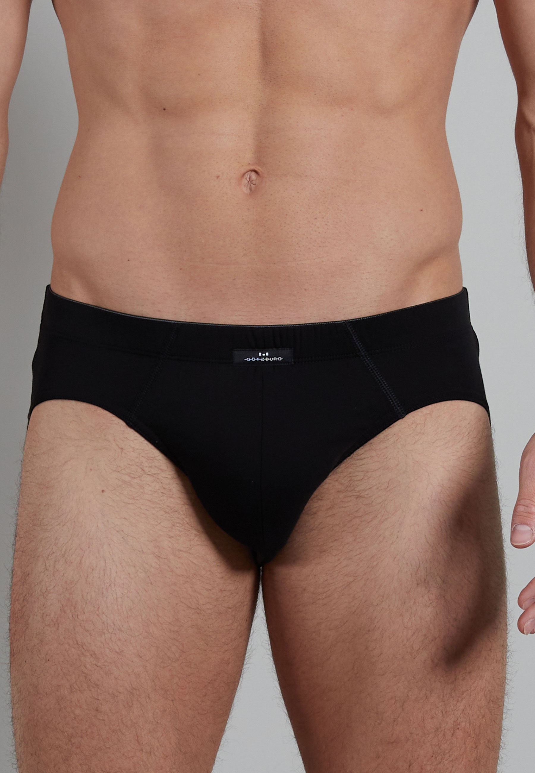 GÖTZBURG Herren Slip schwarz uni