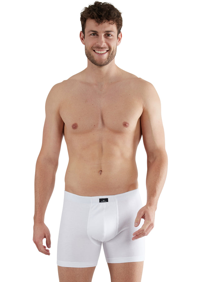 GÖTZBURG Herren Long-Pants weiß uni