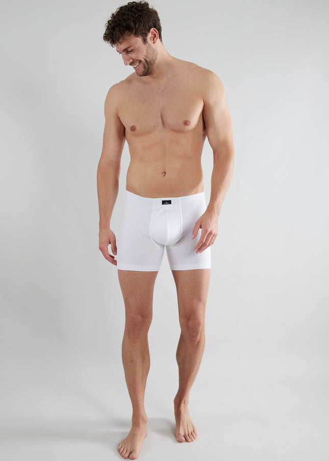 GÖTZBURG Herren Long-Pants weiß uni