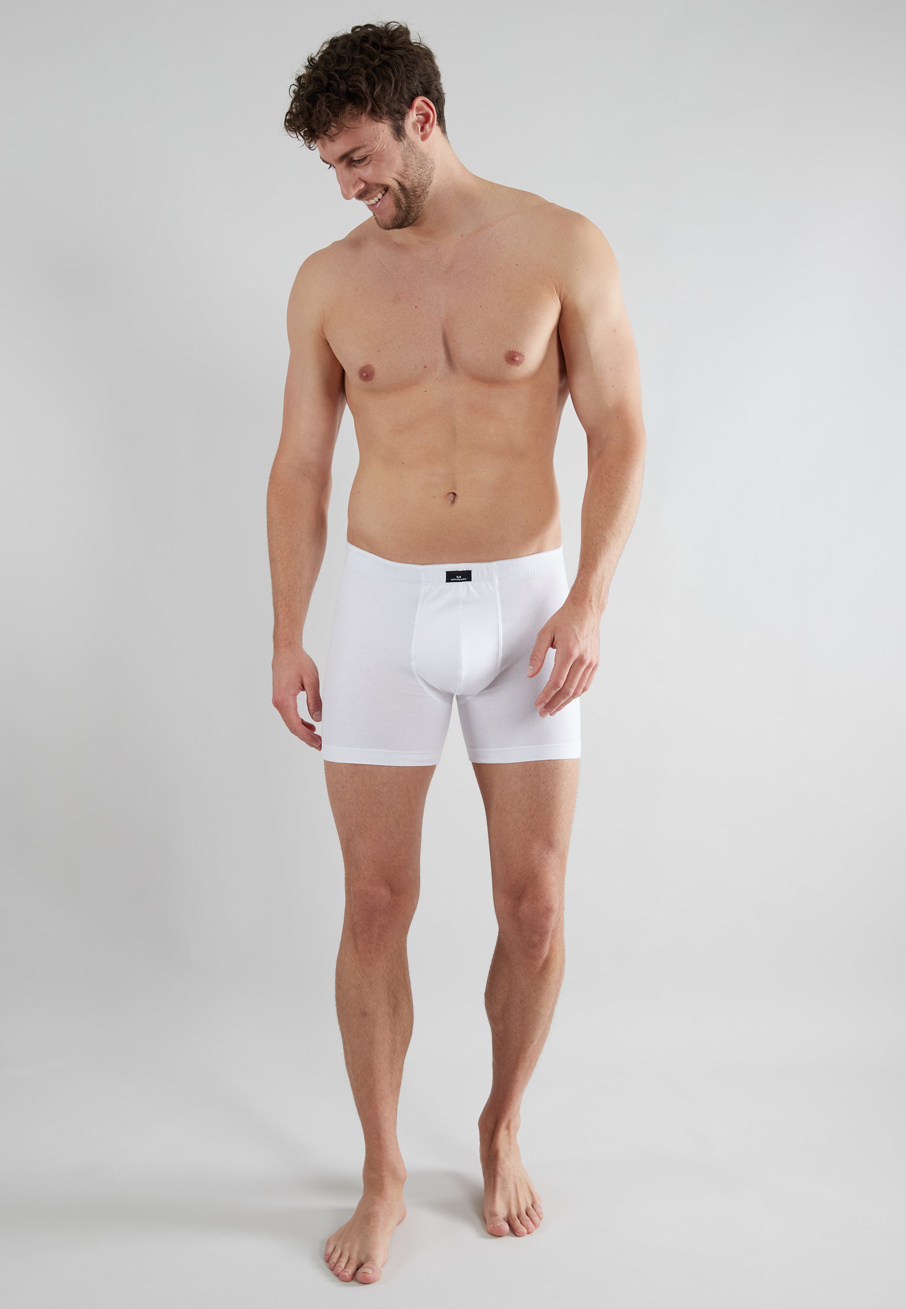GÖTZBURG Herren Long-Pants weiß uni