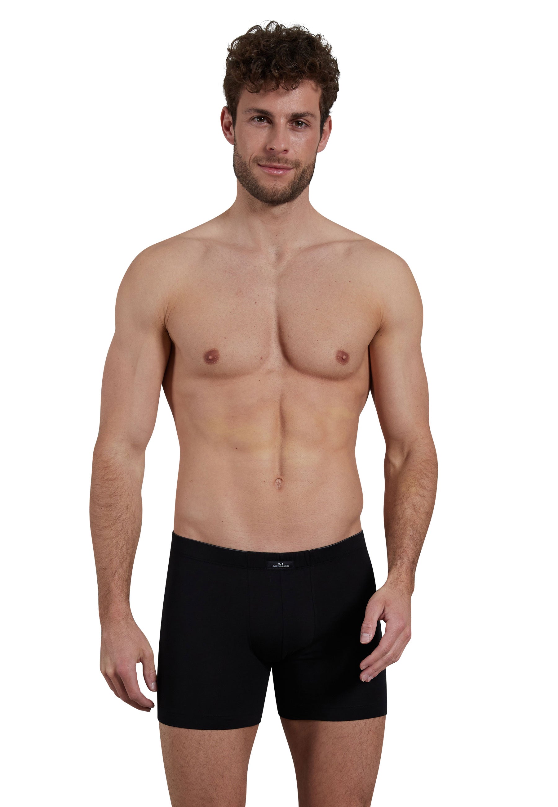 GÖTZBURG Herren Long-Pants schwarz uni