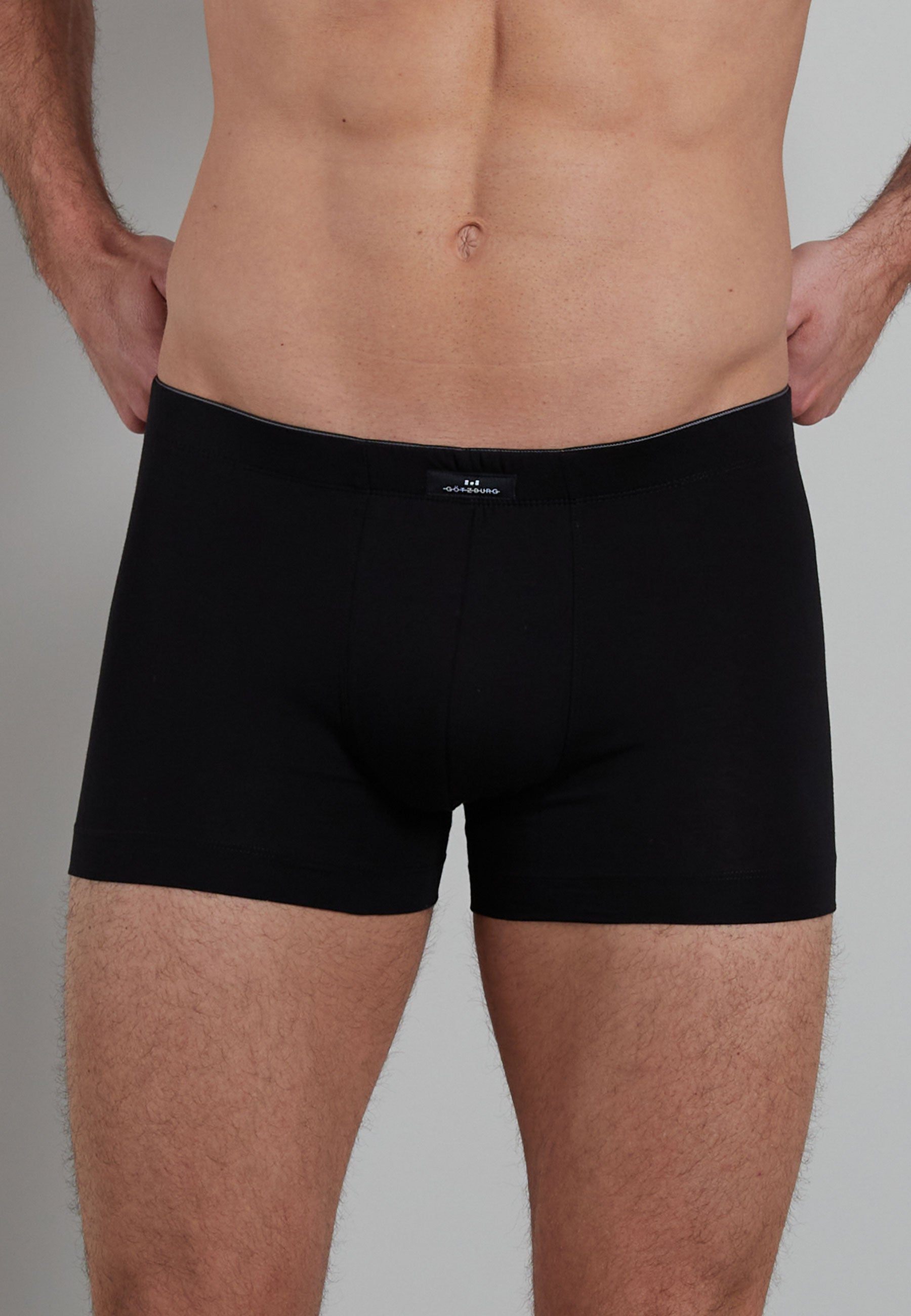 GÖTZBURG Herren Pants schwarz uni