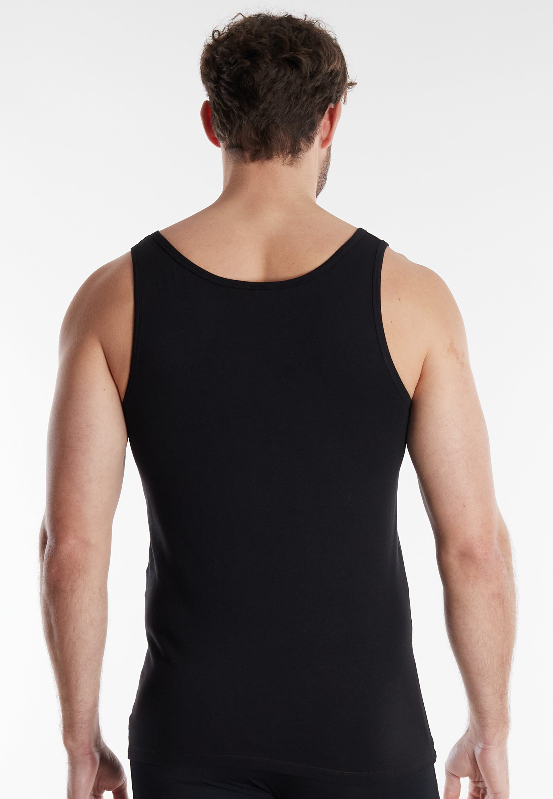 GÖTZBURG Herren Tank-Top schwarz uni