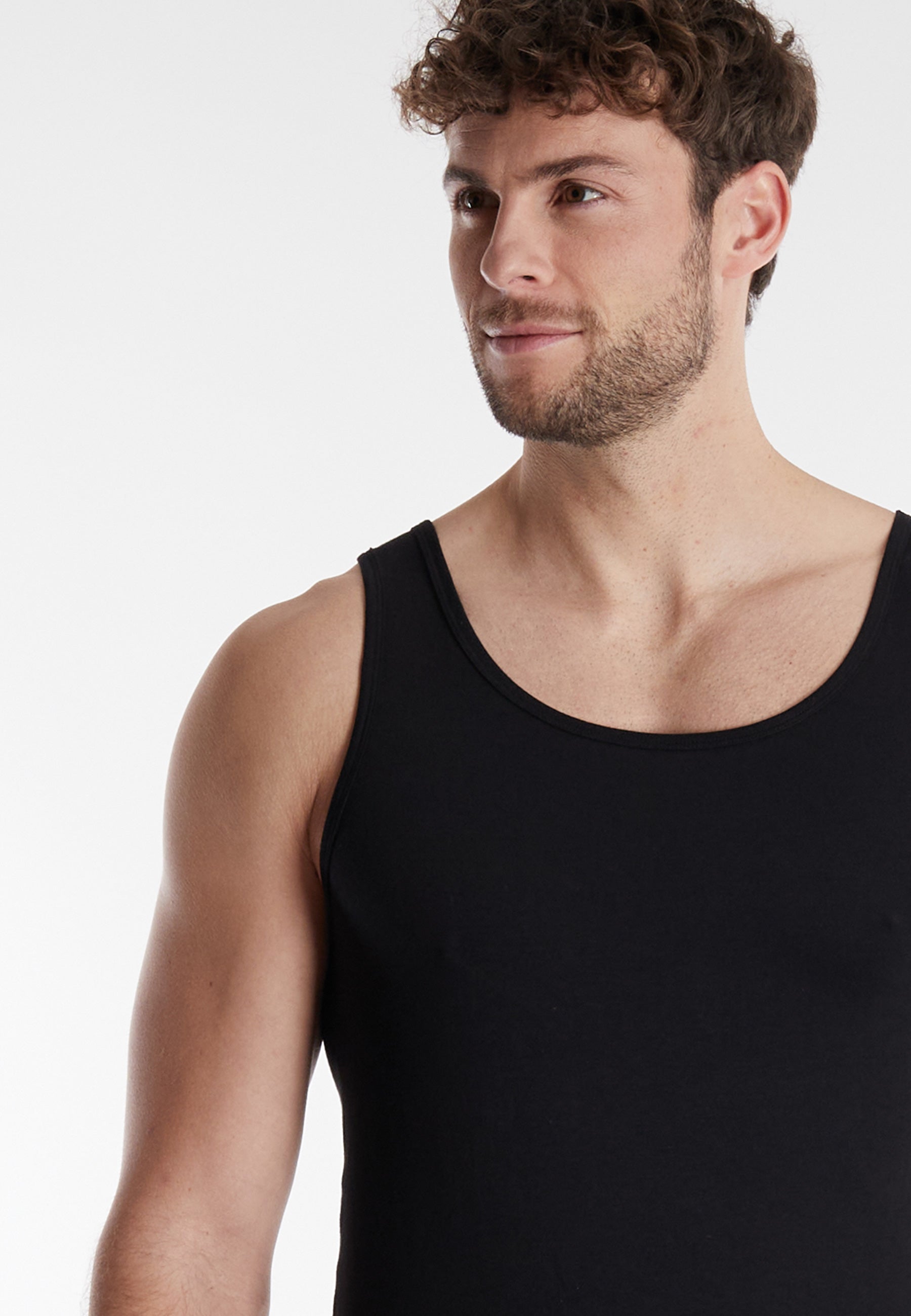 GÖTZBURG Herren Tank-Top schwarz uni