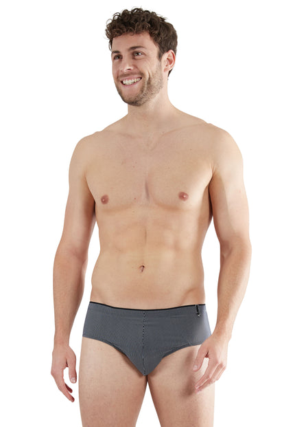 GÖTZBURG Herren Slip schwarz längsgestreift