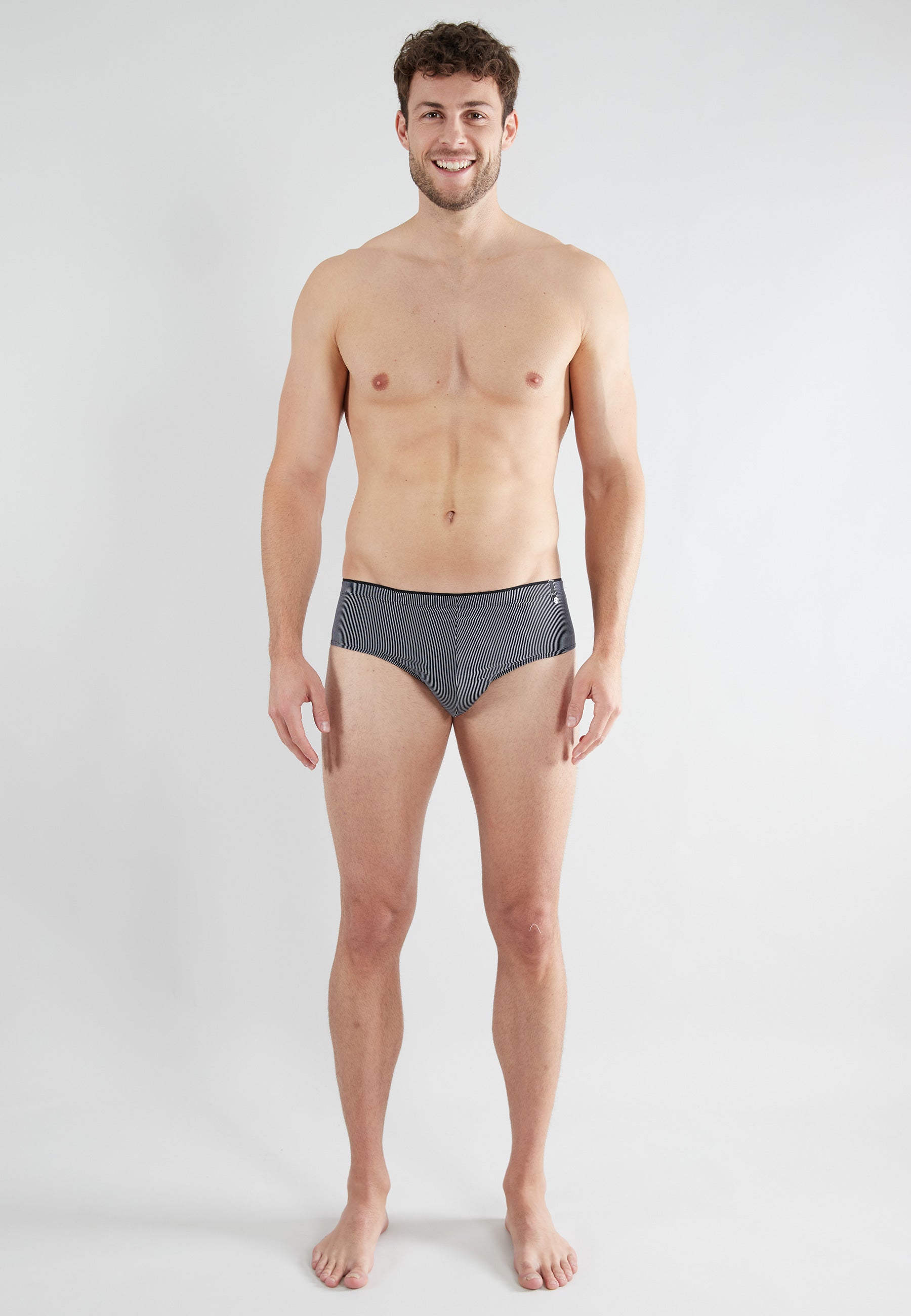 GÖTZBURG Herren Slip schwarz längsgestreift