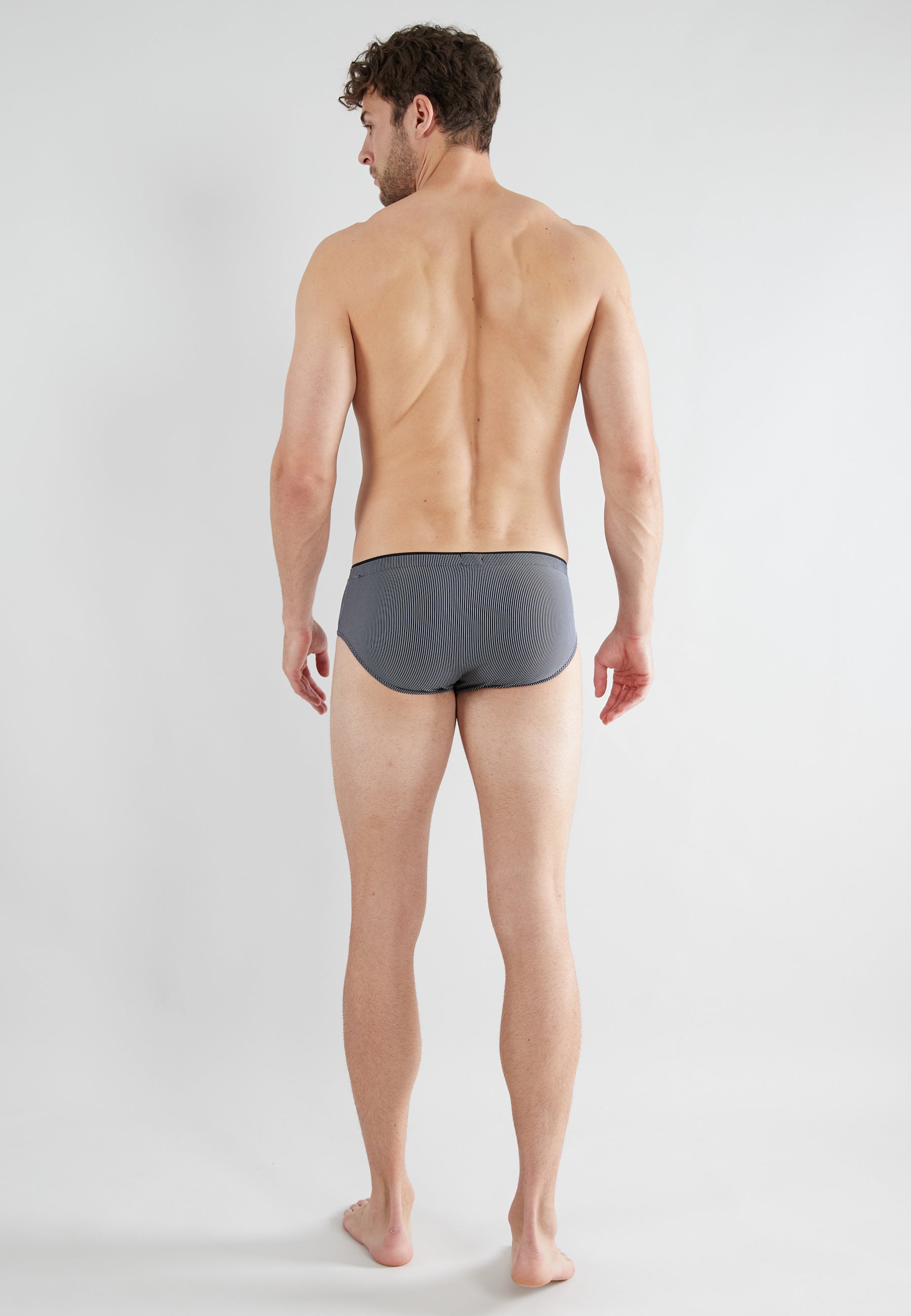 GÖTZBURG Herren Slip schwarz längsgestreift