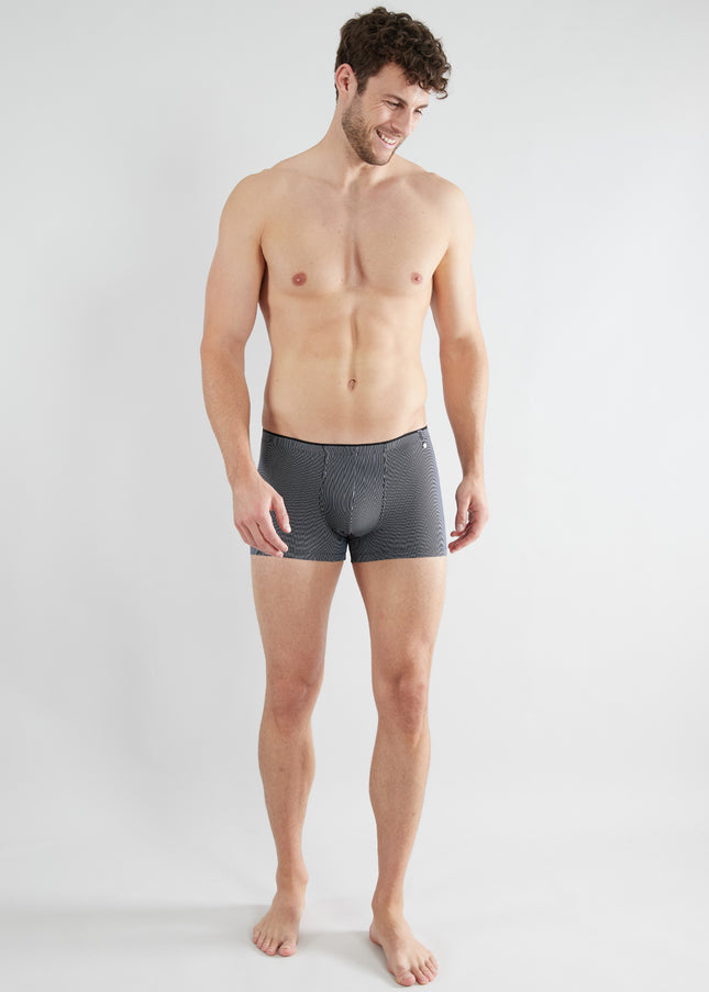 GÖTZBURG Herren Pants schwarz längsgestreift